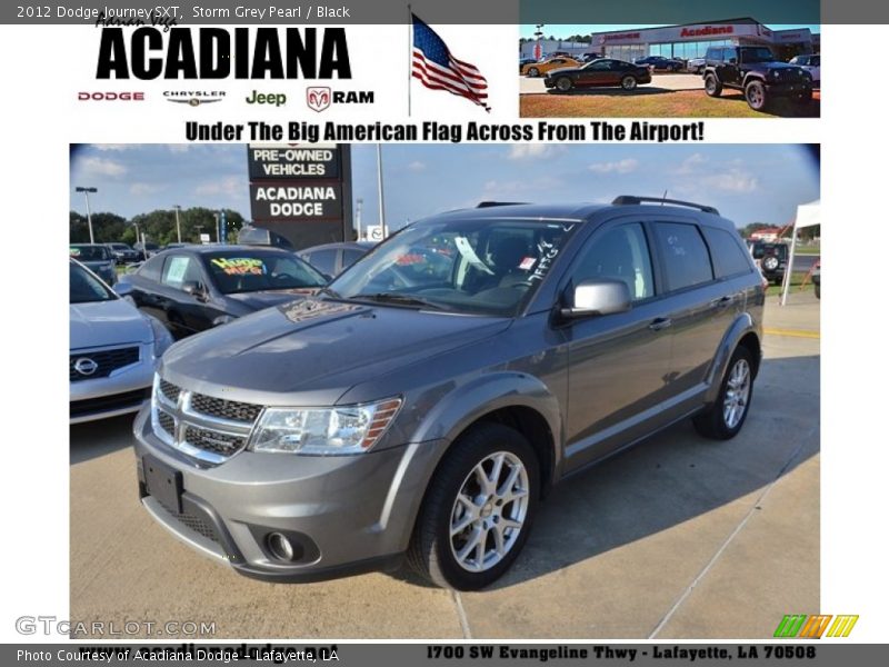 Storm Grey Pearl / Black 2012 Dodge Journey SXT