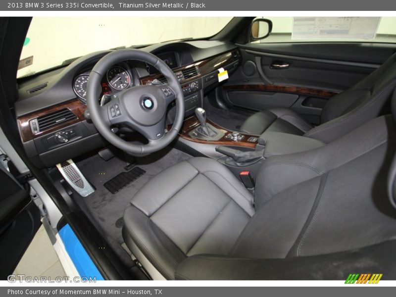 Titanium Silver Metallic / Black 2013 BMW 3 Series 335i Convertible