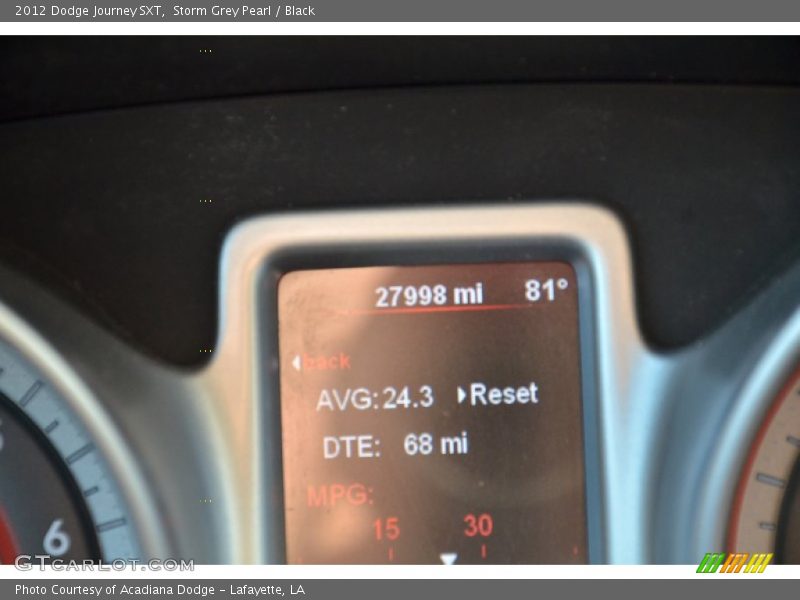 Storm Grey Pearl / Black 2012 Dodge Journey SXT