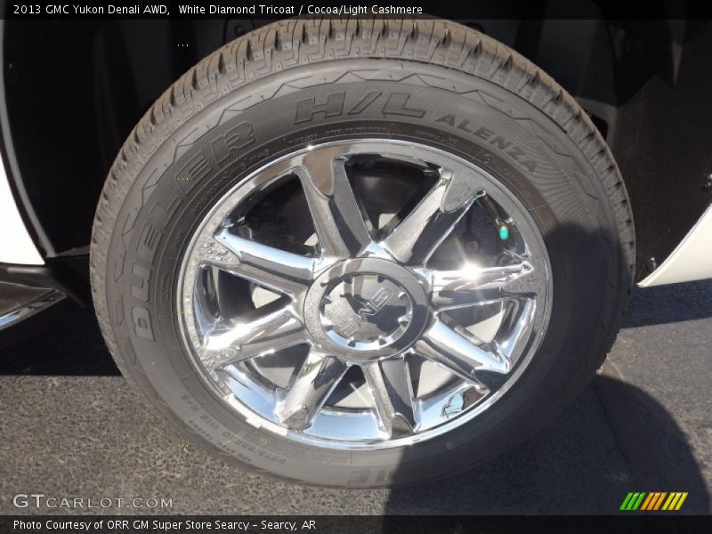 White Diamond Tricoat / Cocoa/Light Cashmere 2013 GMC Yukon Denali AWD