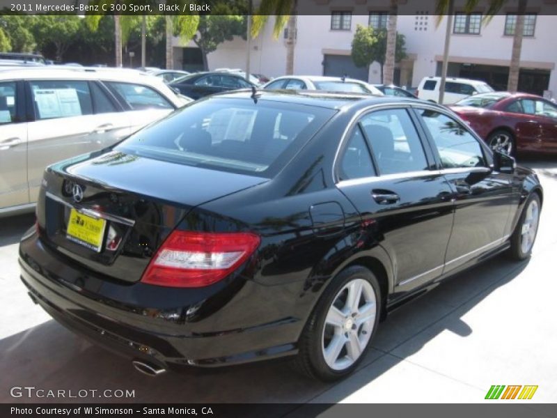 Black / Black 2011 Mercedes-Benz C 300 Sport