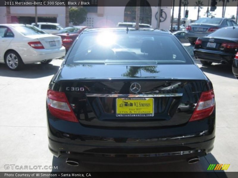 Black / Black 2011 Mercedes-Benz C 300 Sport