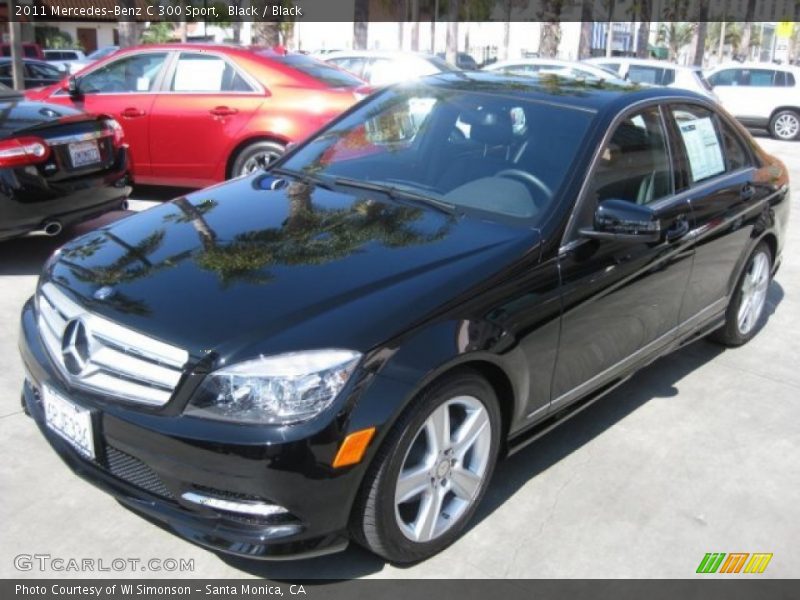 Black / Black 2011 Mercedes-Benz C 300 Sport