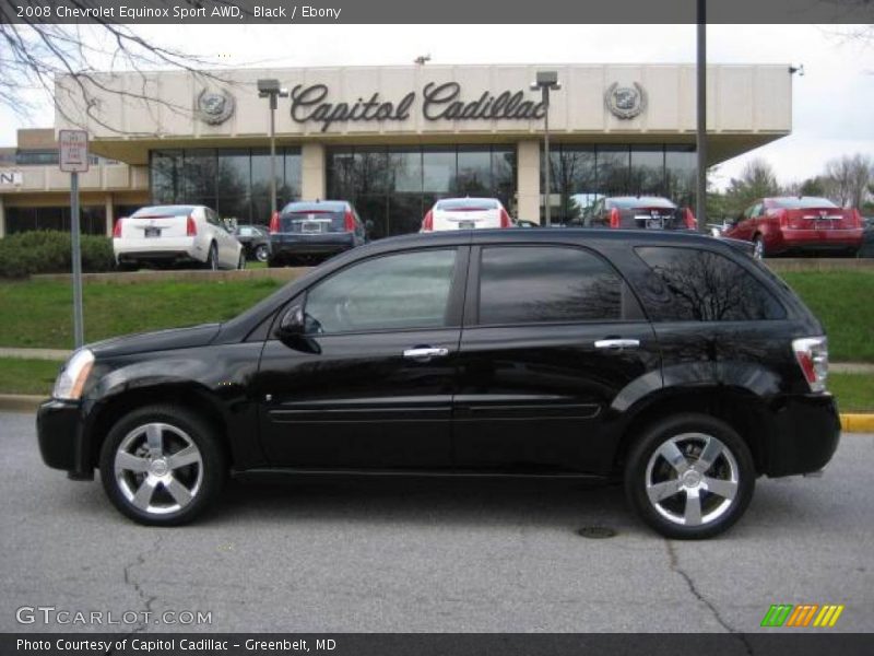 Black / Ebony 2008 Chevrolet Equinox Sport AWD