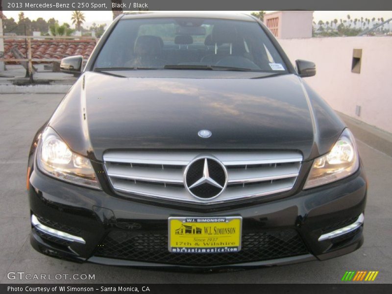 Black / Black 2013 Mercedes-Benz C 250 Sport