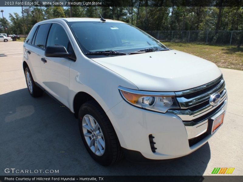 White Suede / Medium Light Stone 2013 Ford Edge SE