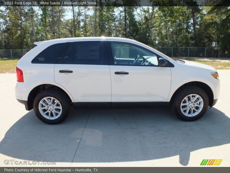 White Suede / Medium Light Stone 2013 Ford Edge SE