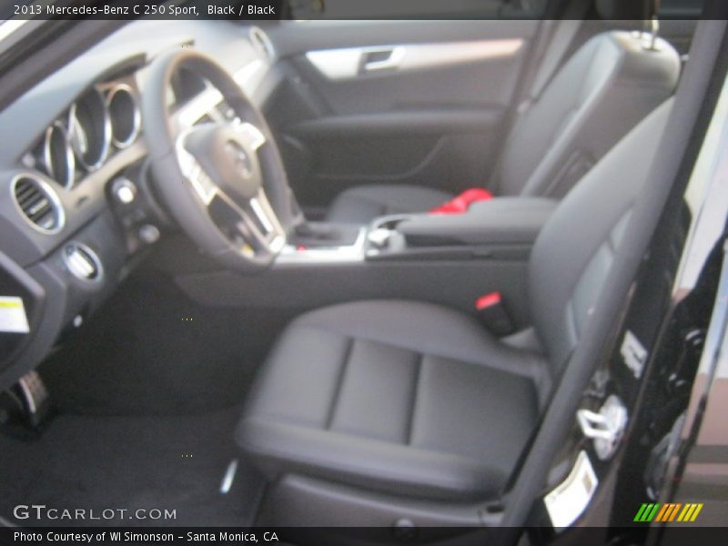 Black / Black 2013 Mercedes-Benz C 250 Sport