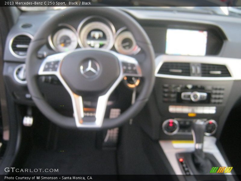 Black / Black 2013 Mercedes-Benz C 250 Sport