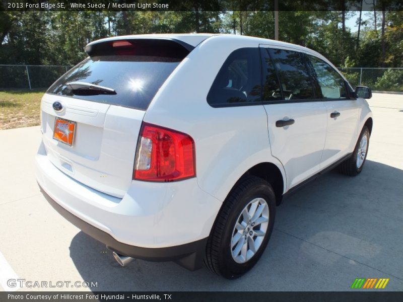 White Suede / Medium Light Stone 2013 Ford Edge SE