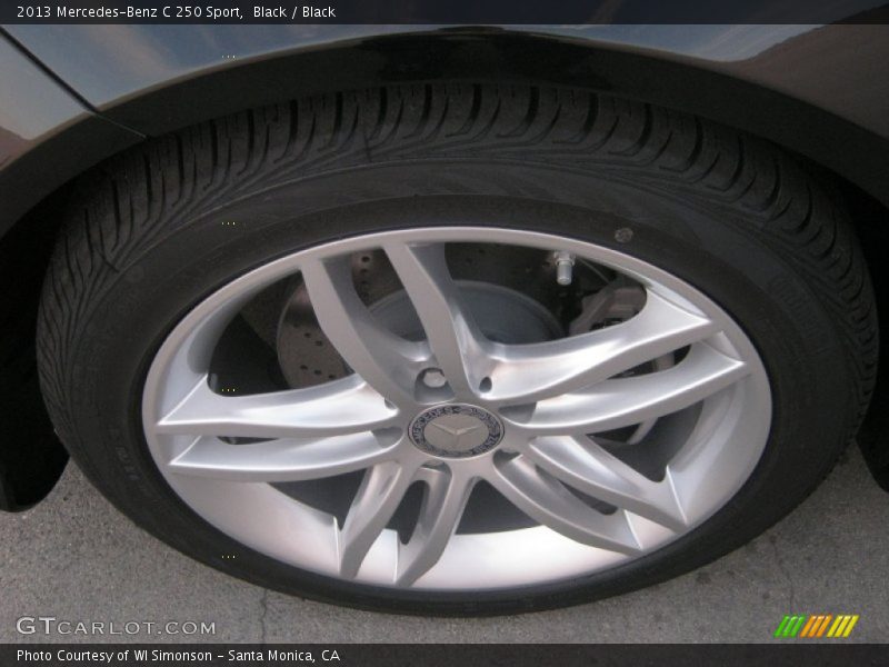 Black / Black 2013 Mercedes-Benz C 250 Sport