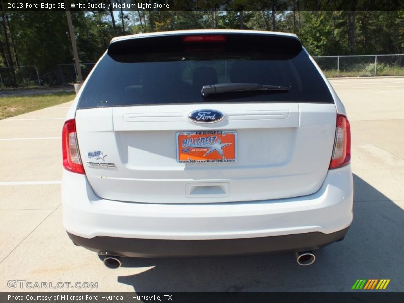 White Suede / Medium Light Stone 2013 Ford Edge SE