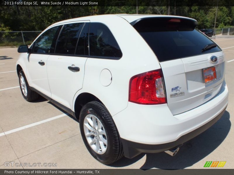 White Suede / Medium Light Stone 2013 Ford Edge SE