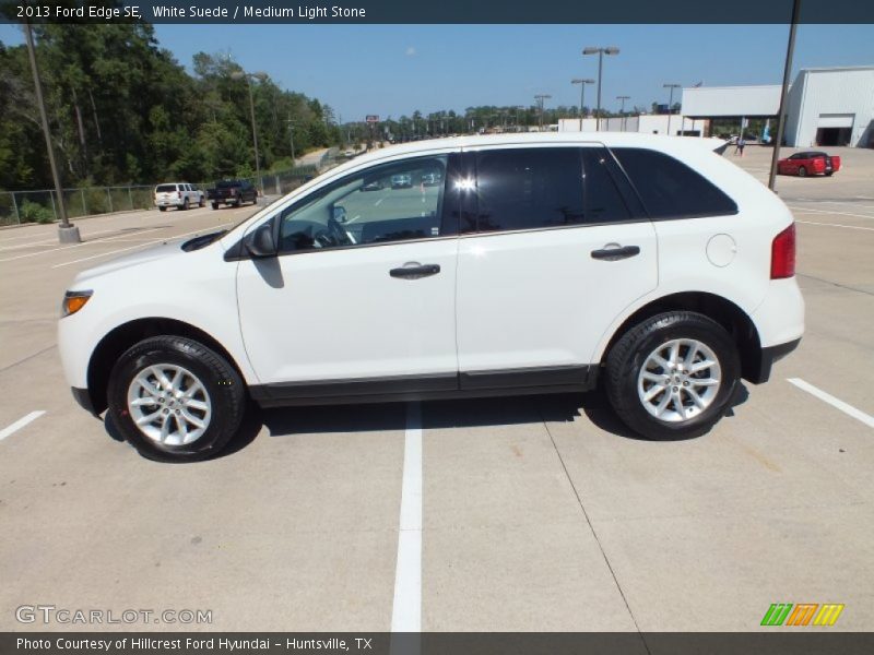 White Suede / Medium Light Stone 2013 Ford Edge SE