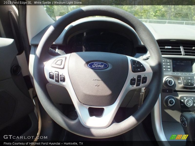 White Suede / Medium Light Stone 2013 Ford Edge SE
