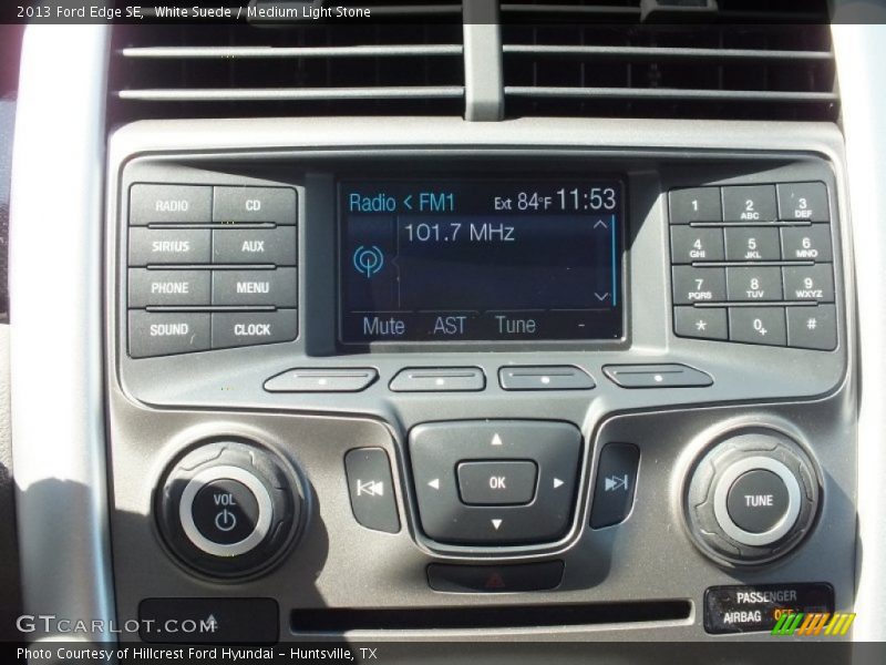 White Suede / Medium Light Stone 2013 Ford Edge SE