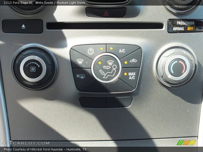 White Suede / Medium Light Stone 2013 Ford Edge SE