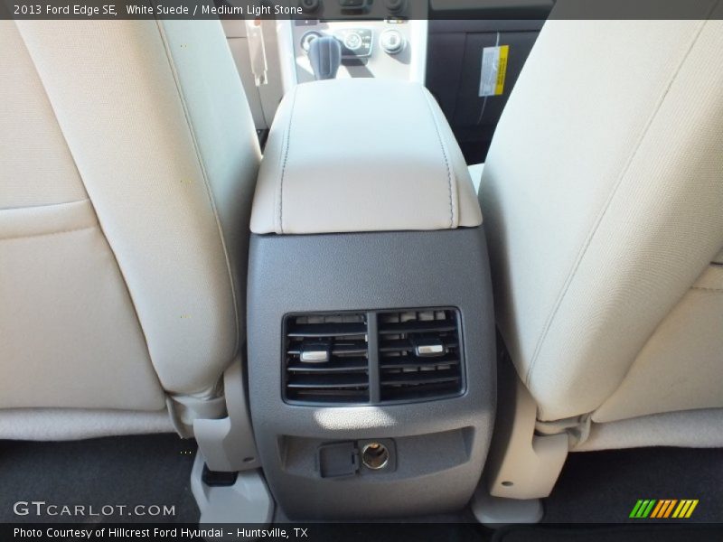 White Suede / Medium Light Stone 2013 Ford Edge SE