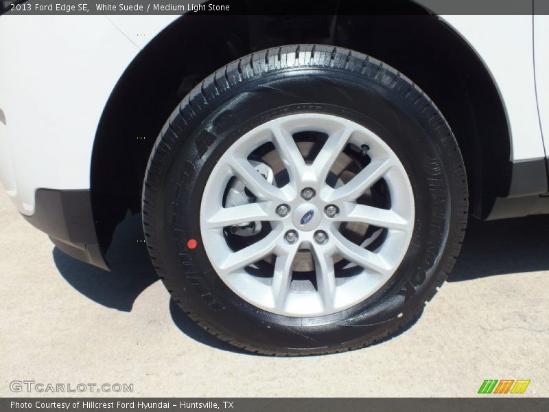 White Suede / Medium Light Stone 2013 Ford Edge SE