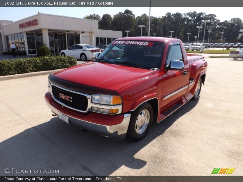 Fire Red / Graphite 2002 GMC Sierra 1500 SLE Regular Cab