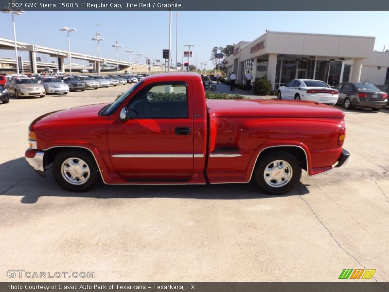 Fire Red / Graphite 2002 GMC Sierra 1500 SLE Regular Cab