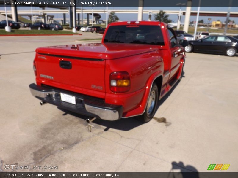 Fire Red / Graphite 2002 GMC Sierra 1500 SLE Regular Cab
