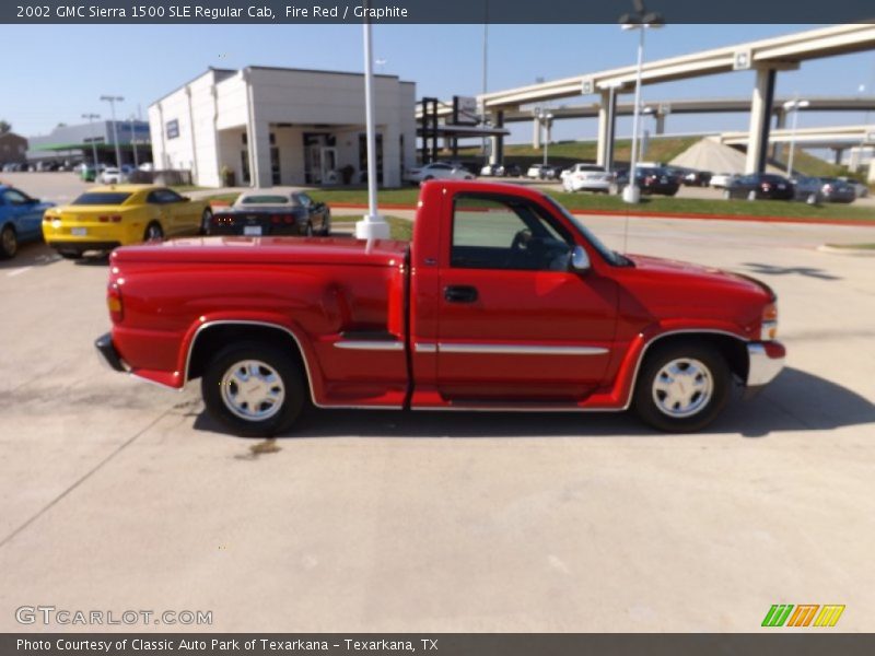 Fire Red / Graphite 2002 GMC Sierra 1500 SLE Regular Cab