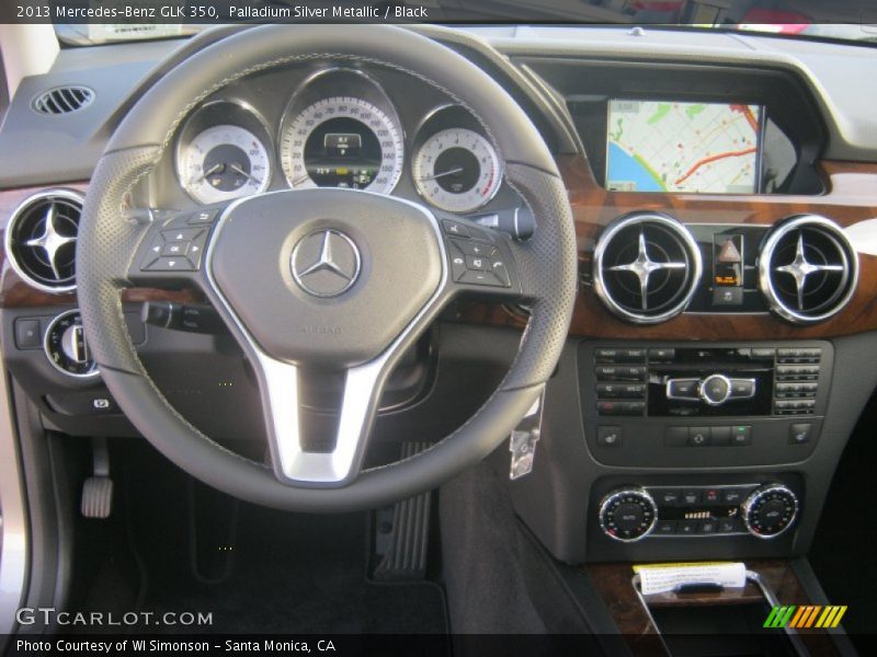 Palladium Silver Metallic / Black 2013 Mercedes-Benz GLK 350