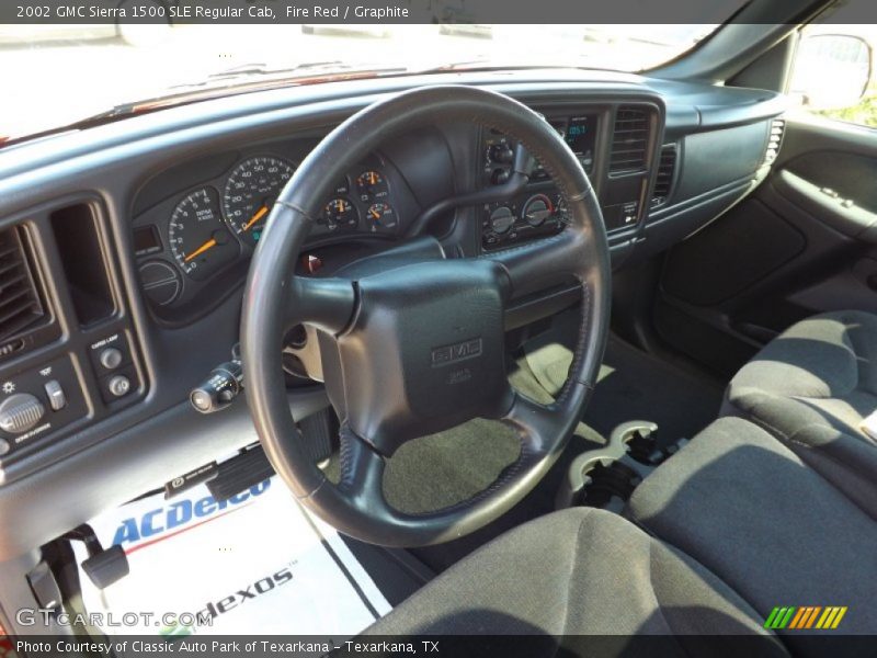 Fire Red / Graphite 2002 GMC Sierra 1500 SLE Regular Cab
