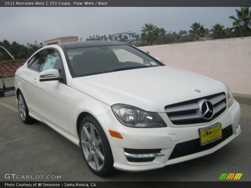 Polar White / Black 2013 Mercedes-Benz C 250 Coupe
