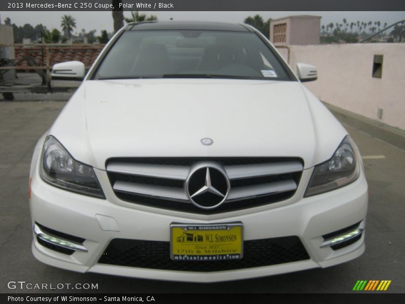 Polar White / Black 2013 Mercedes-Benz C 250 Coupe