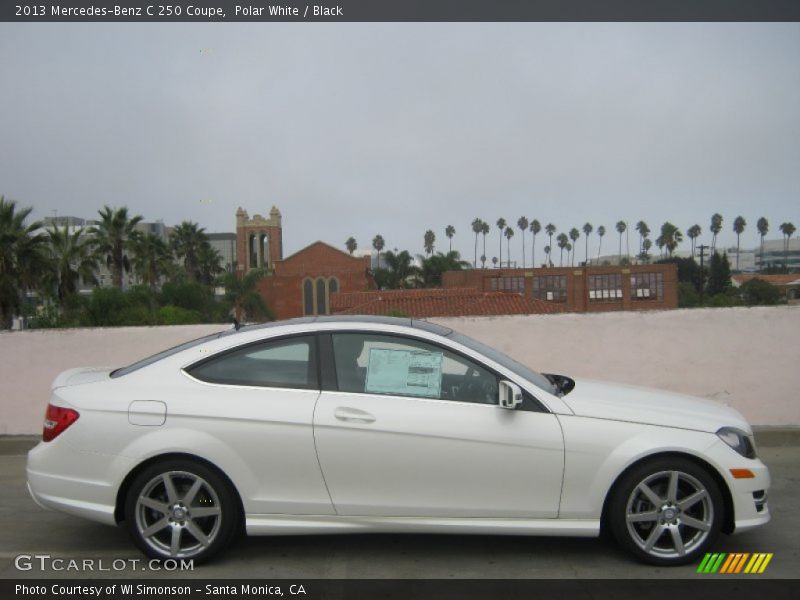 Polar White / Black 2013 Mercedes-Benz C 250 Coupe