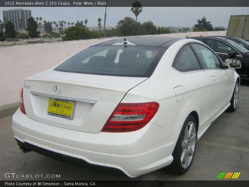 Polar White / Black 2013 Mercedes-Benz C 250 Coupe