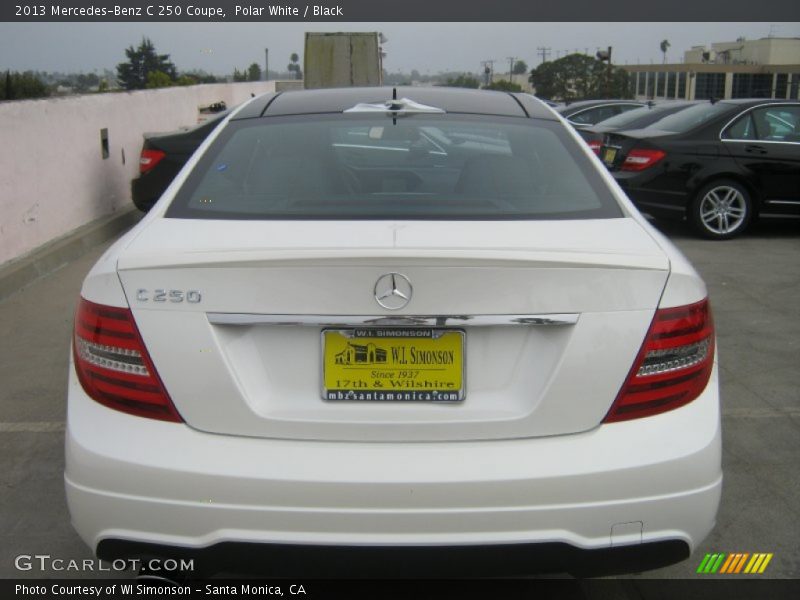 Polar White / Black 2013 Mercedes-Benz C 250 Coupe