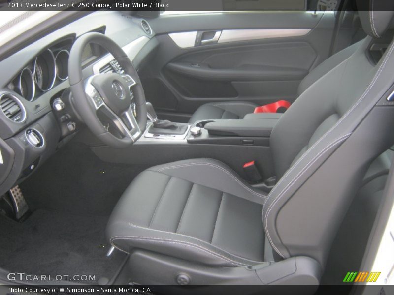 Polar White / Black 2013 Mercedes-Benz C 250 Coupe