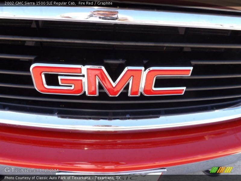 Fire Red / Graphite 2002 GMC Sierra 1500 SLE Regular Cab