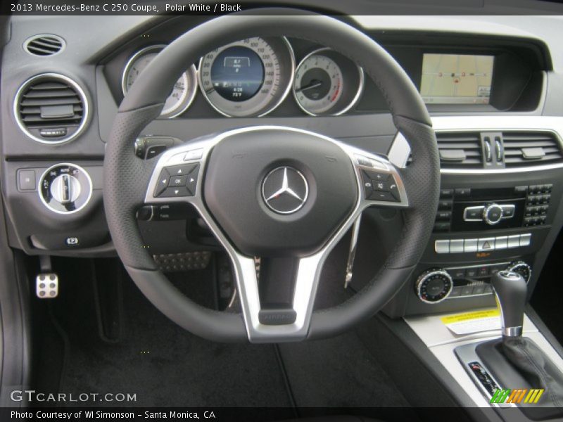 Polar White / Black 2013 Mercedes-Benz C 250 Coupe