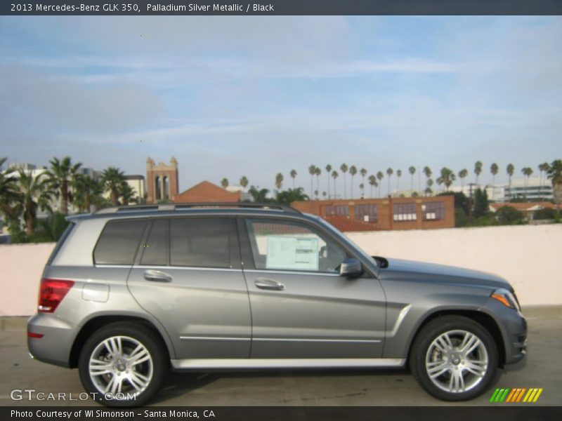 Palladium Silver Metallic / Black 2013 Mercedes-Benz GLK 350
