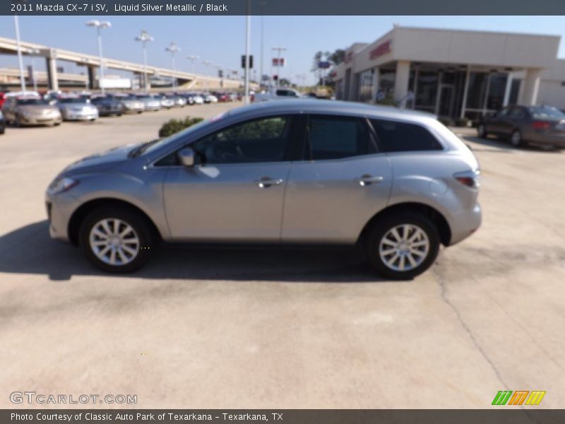 Liquid Silver Metallic / Black 2011 Mazda CX-7 i SV