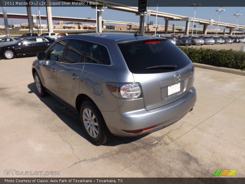 Liquid Silver Metallic / Black 2011 Mazda CX-7 i SV