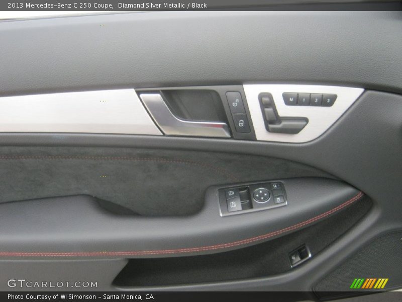 Diamond Silver Metallic / Black 2013 Mercedes-Benz C 250 Coupe