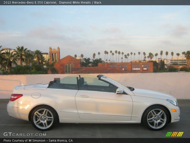 Diamond White Metallic / Black 2013 Mercedes-Benz E 350 Cabriolet