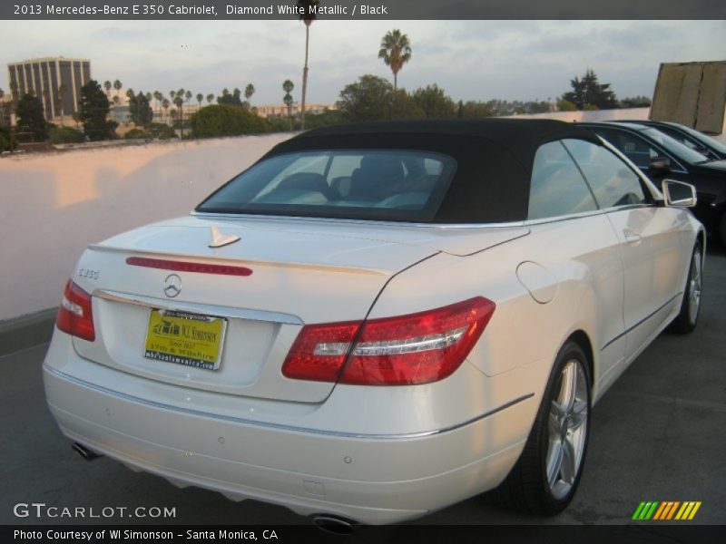 Diamond White Metallic / Black 2013 Mercedes-Benz E 350 Cabriolet