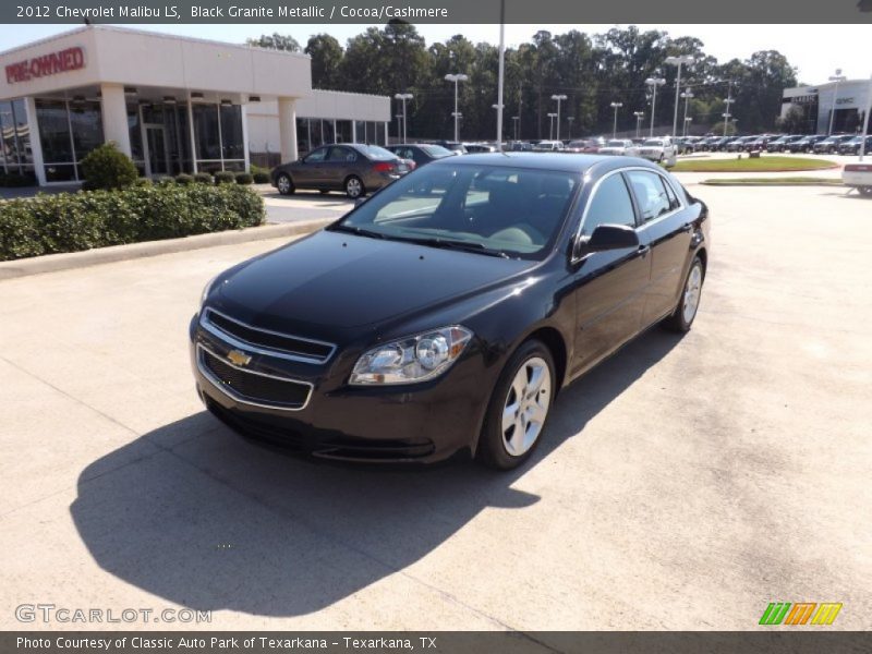 Black Granite Metallic / Cocoa/Cashmere 2012 Chevrolet Malibu LS