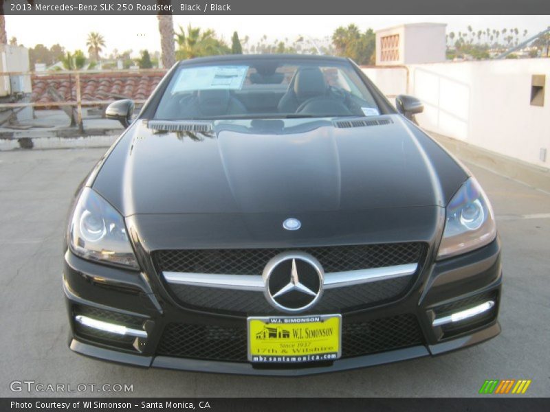 Black / Black 2013 Mercedes-Benz SLK 250 Roadster