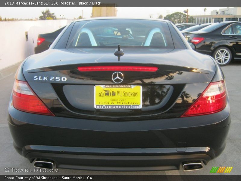 Black / Black 2013 Mercedes-Benz SLK 250 Roadster