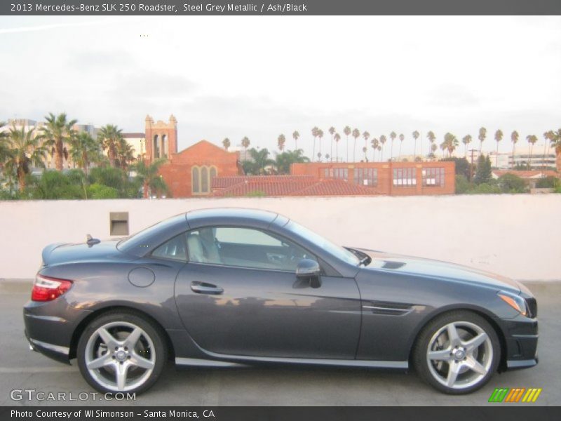 Steel Grey Metallic / Ash/Black 2013 Mercedes-Benz SLK 250 Roadster