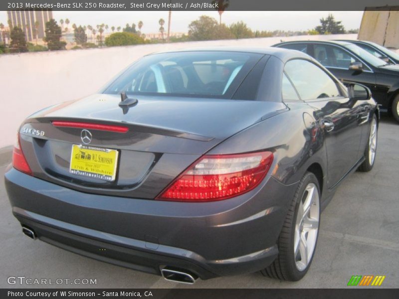 Steel Grey Metallic / Ash/Black 2013 Mercedes-Benz SLK 250 Roadster