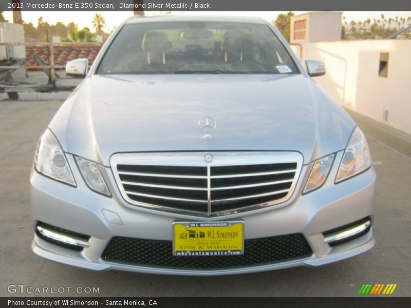 Diamond Silver Metallic / Black 2013 Mercedes-Benz E 350 Sedan