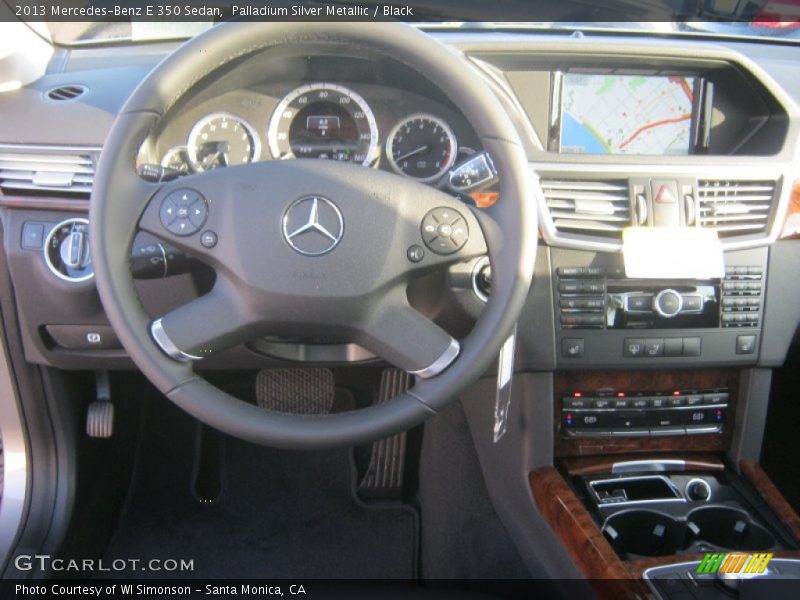 Palladium Silver Metallic / Black 2013 Mercedes-Benz E 350 Sedan
